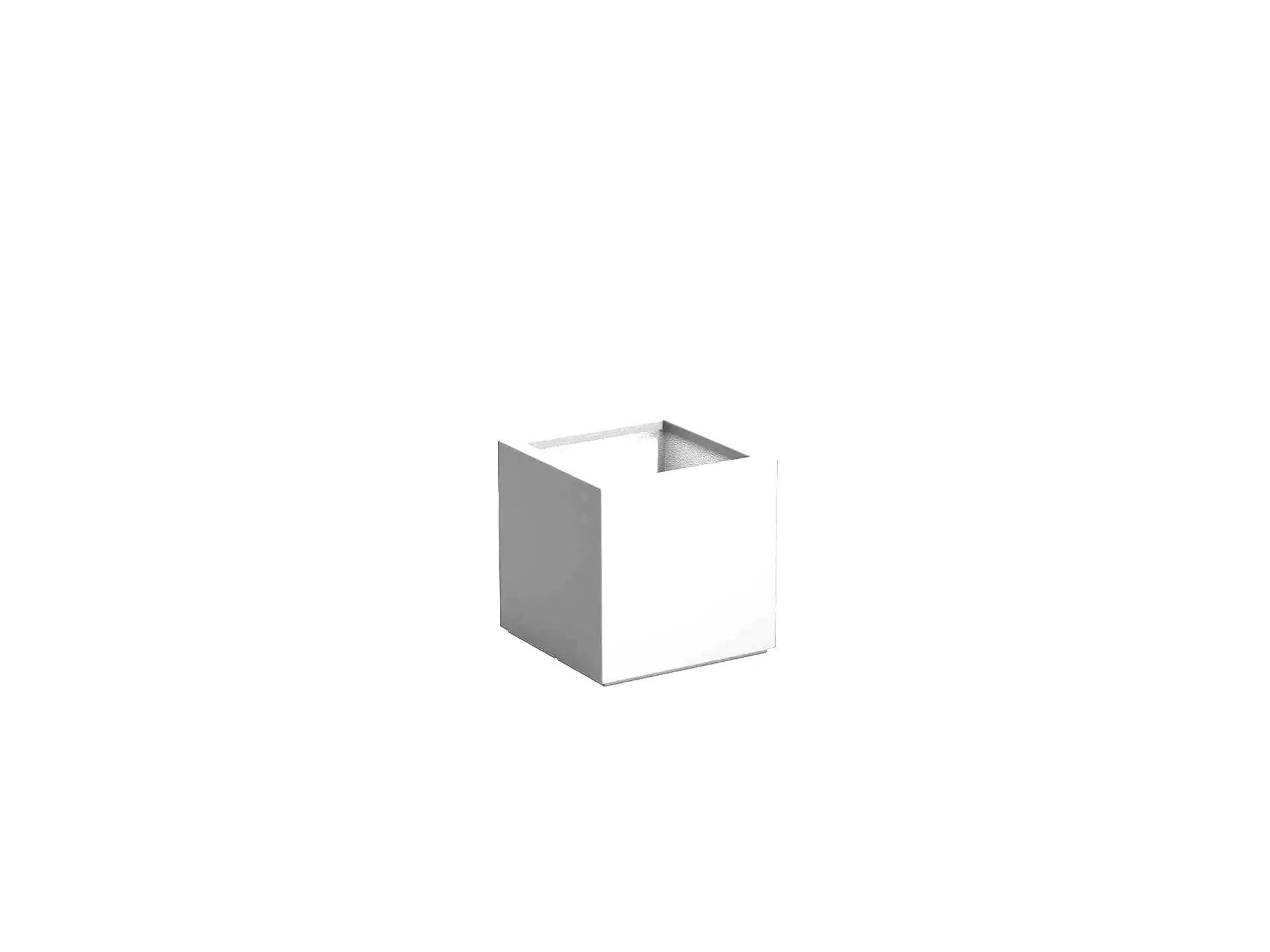 Adezz Carrez Plantenbak Polyester Vierkant 50 x 50 x 50 cm Verkeerswit