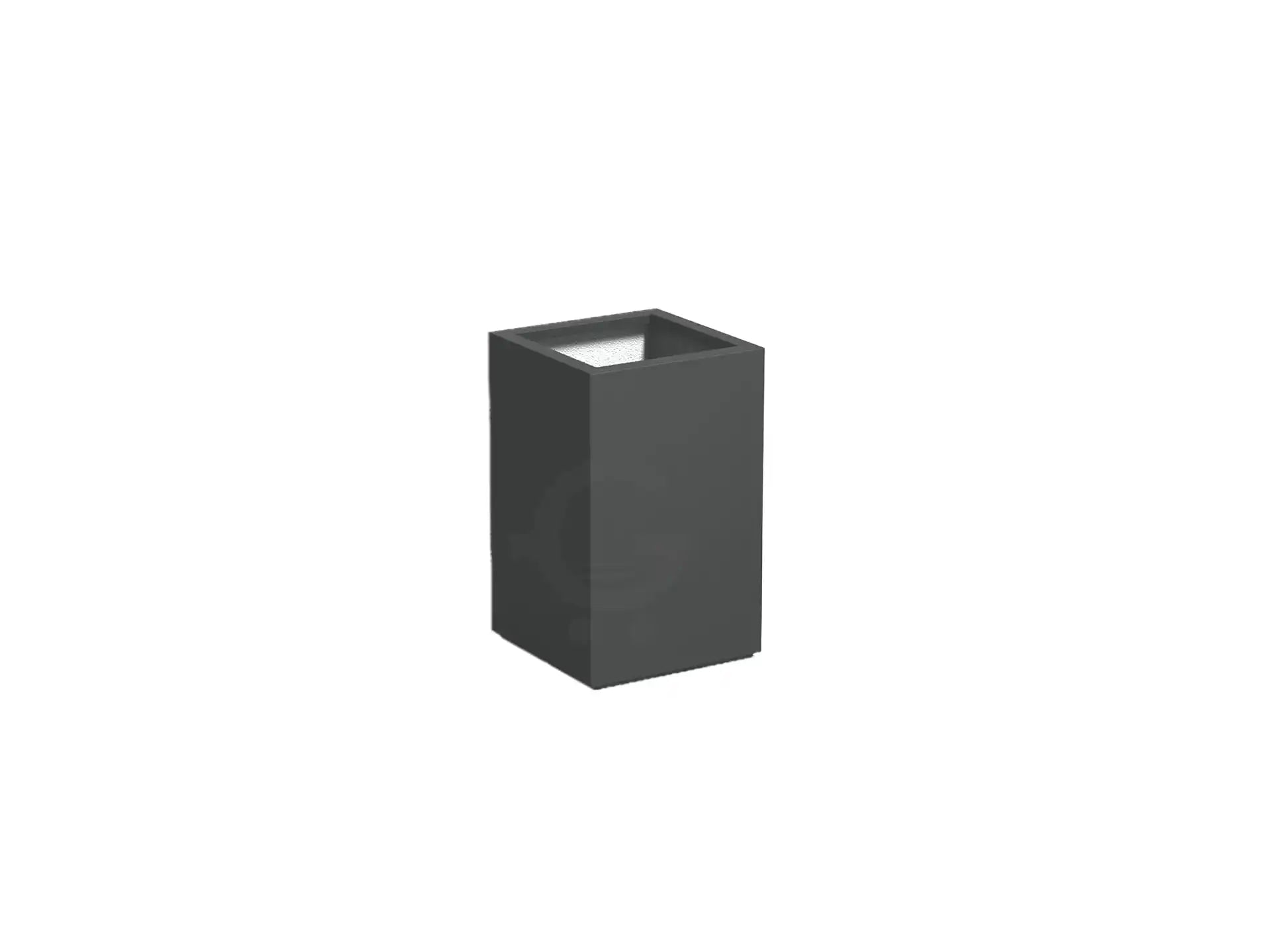 Adezz Carrez Plantenbak Polyester Vierkant 50 x 50 x 80 cm Antracietgrijs