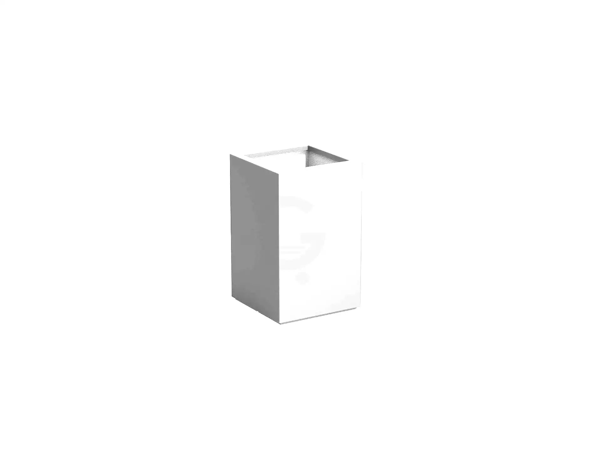 Adezz Carrez Plantenbak Polyester Vierkant 50 x 50 x 80 cm Verkeerswit