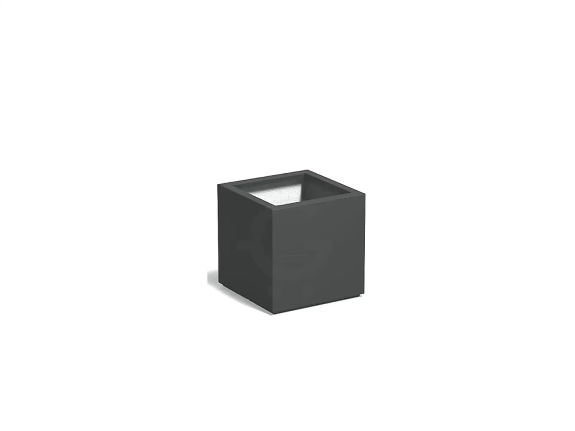 Adezz Carrez Plantenbak Polyester Vierkant 60 x 60 x 60 cm Antracietgrijs