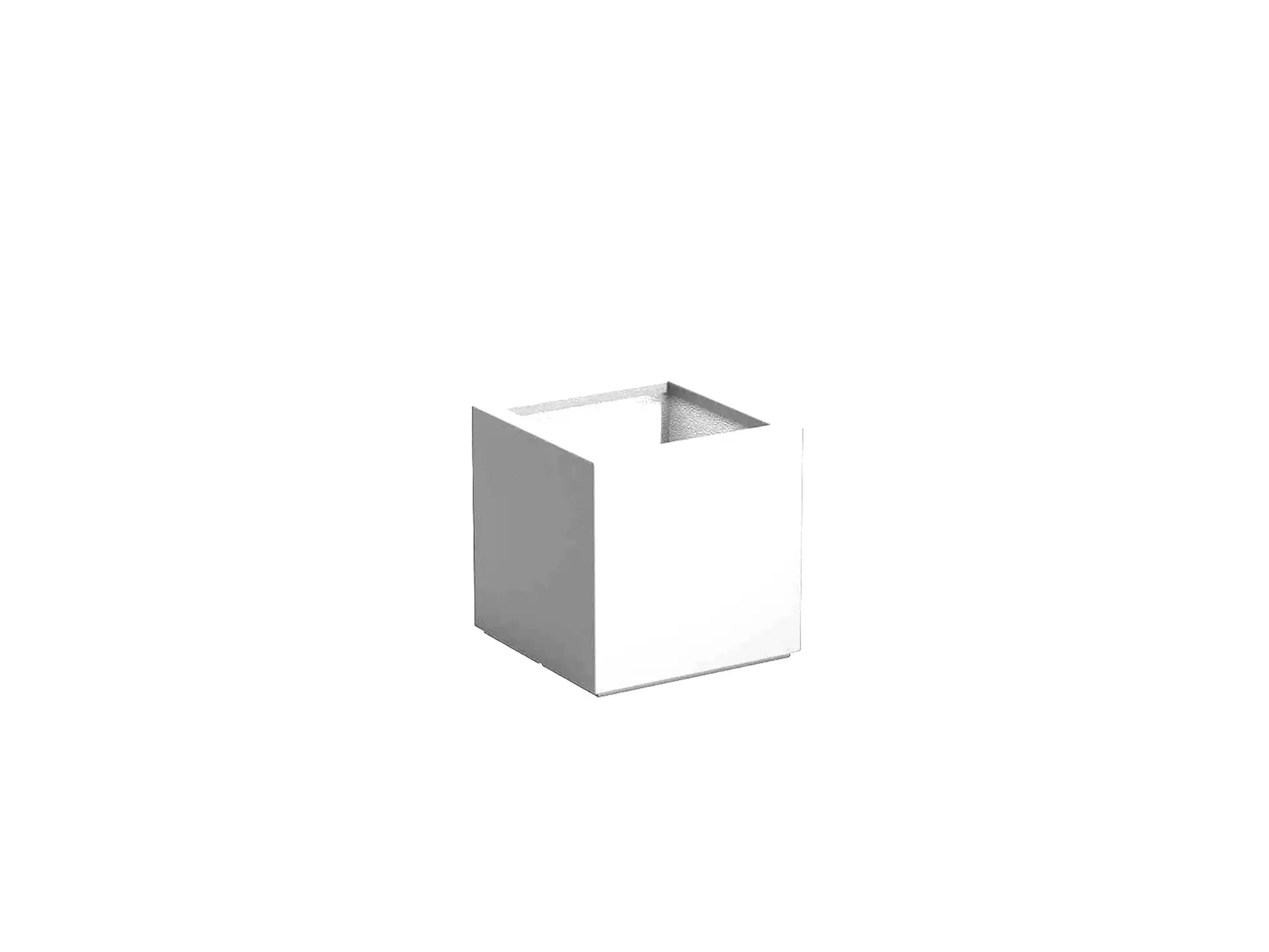 Adezz Carrez Plantenbak Polyester Vierkant 60 x 60 x 60 cm Verkeerswit