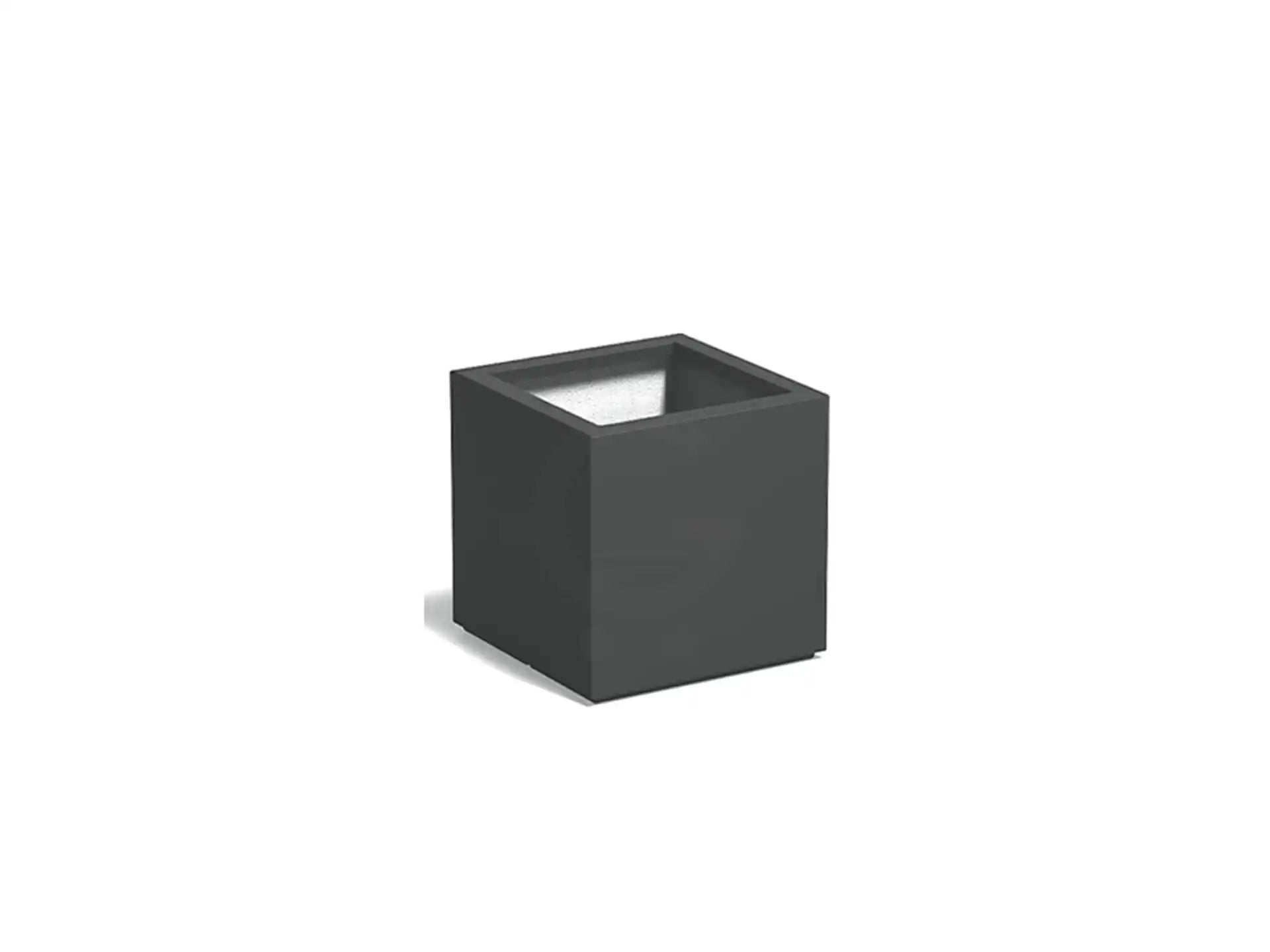 Adezz Carrez Plantenbak Polyester Vierkant 70 x 70 x 70 cm Antracietgrijs