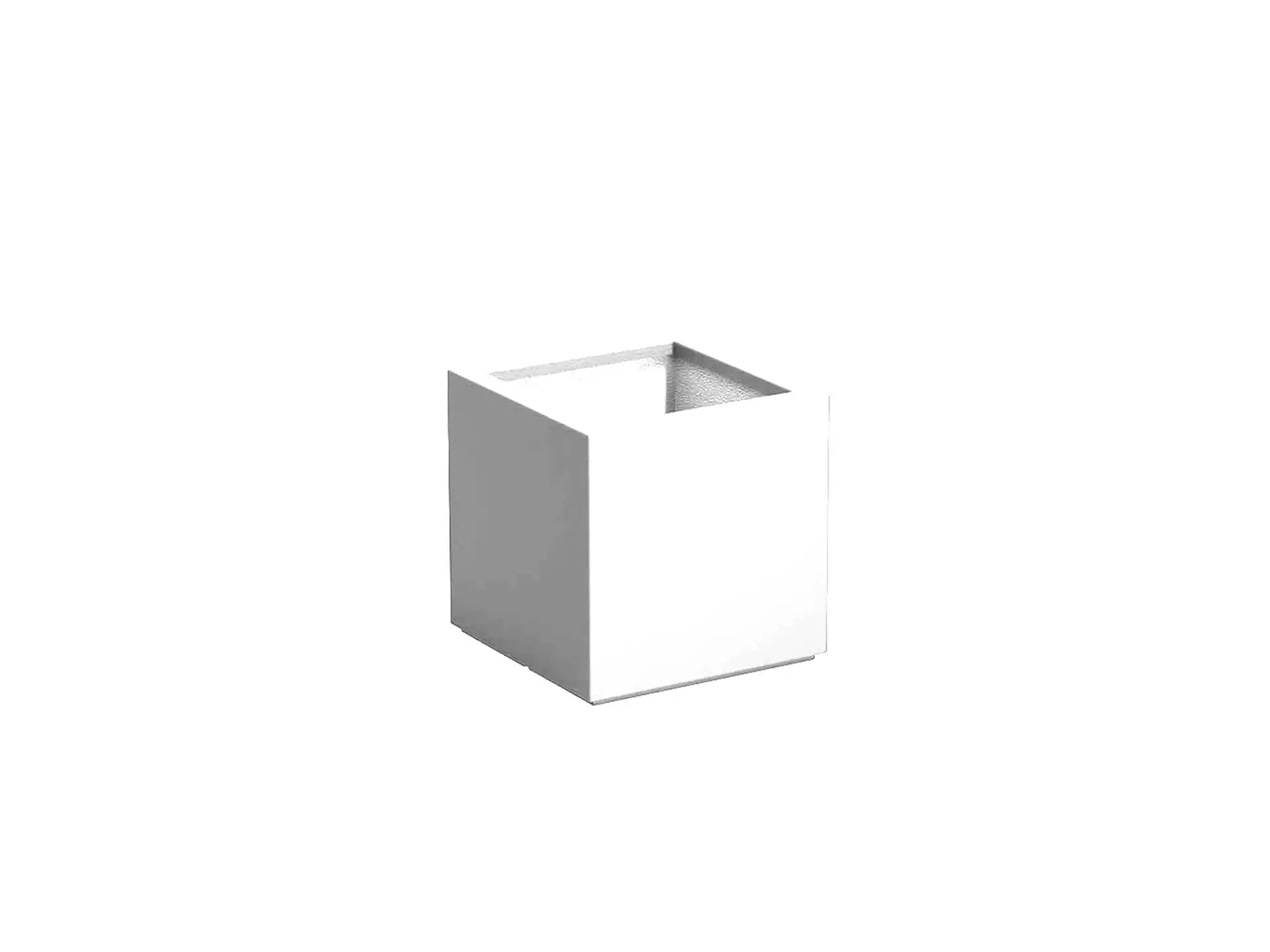 Adezz Carrez Plantenbak Polyester Vierkant 70 x 70 x 70 cm Verkeerswit