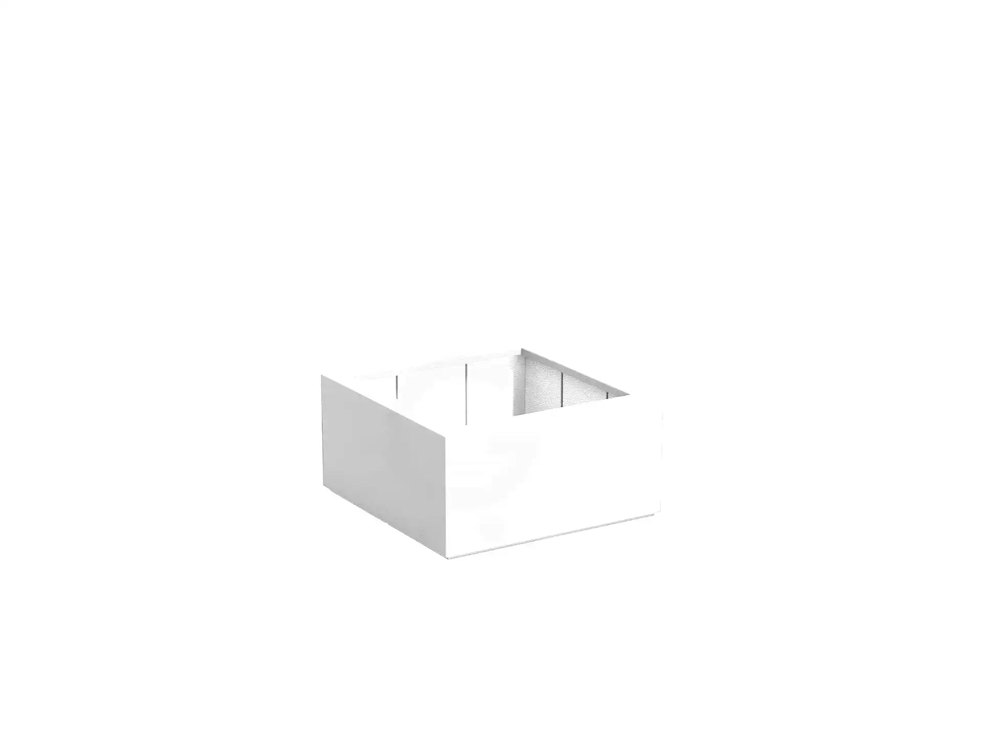 Adezz Carrez Plantenbak Polyester Vierkant 80 x 80 x 40 cm Verkeerswit