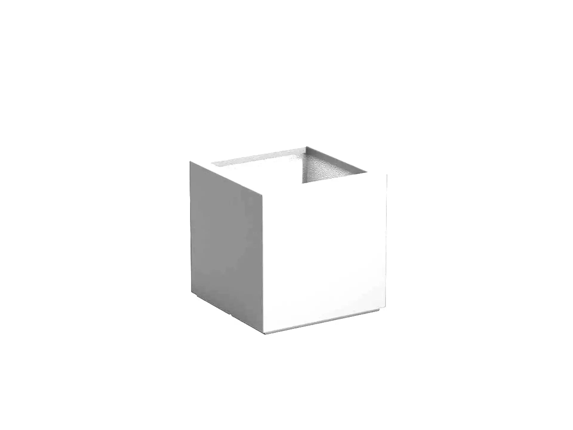 Adezz Carrez Plantenbak Polyester Vierkant 80 x 80 x 80 cm Verkeerswit