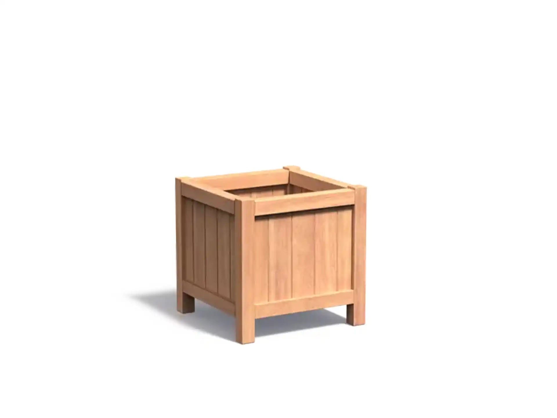 Adezz Valencia Hardhout Plantenbak Vierkant met poten 60 x 60 x 60 cm met bodem