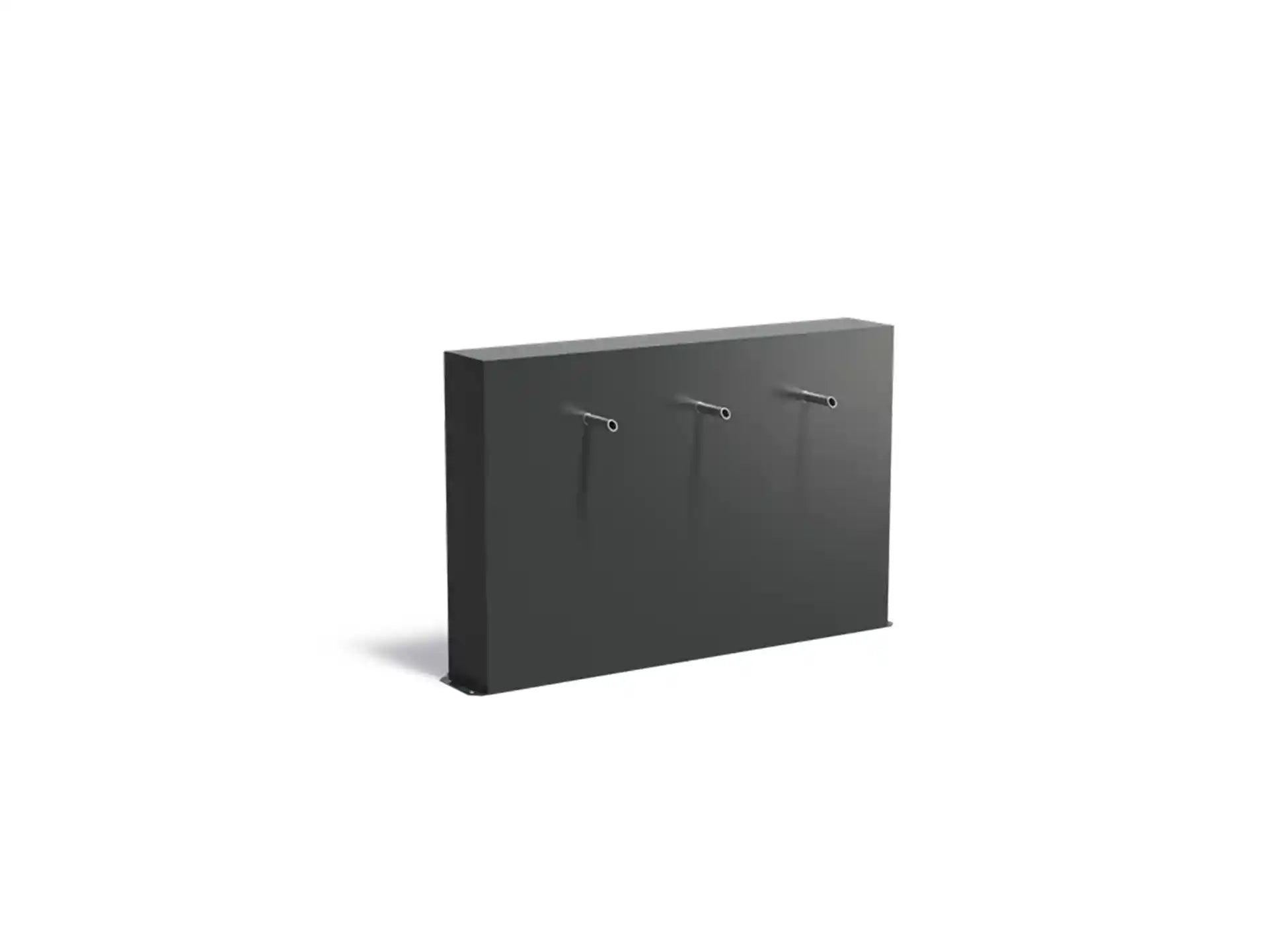 Adezz Vijvermuur Vrijstaand Aluminium 150 x 25 x 100 cm met 3 pijpjes en pomp