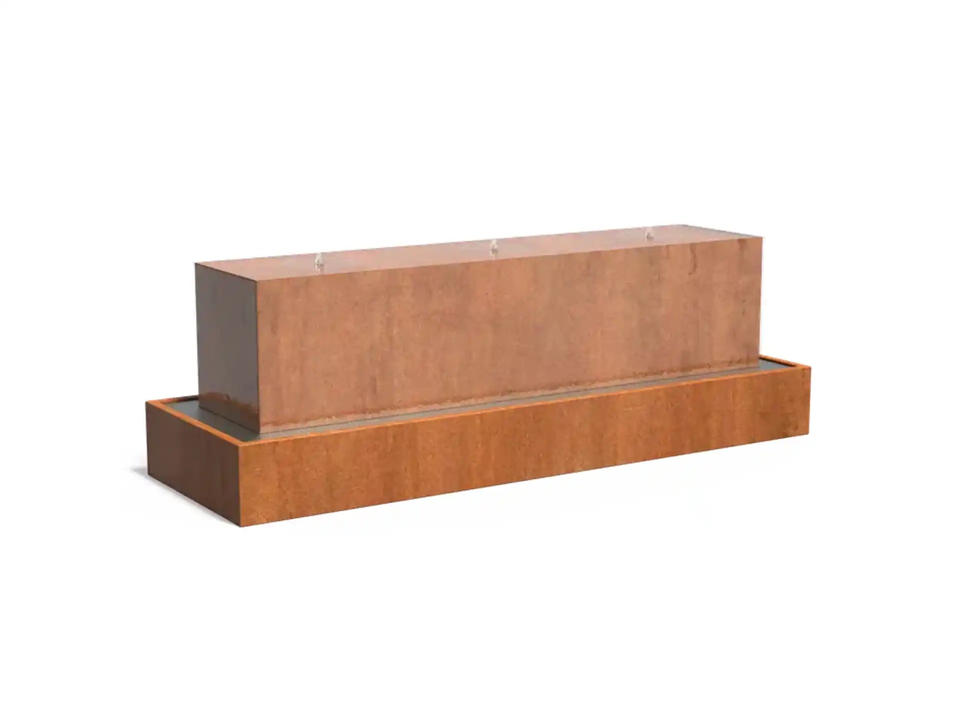Adezz Waterblok met 3 Fonteinen Cortenstaal 300 x 70 x 70 cm