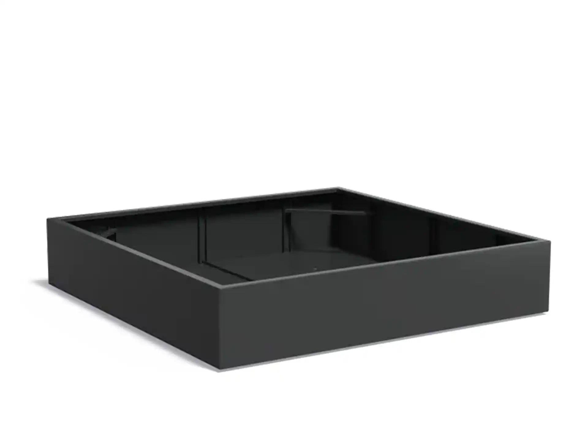 Adezz Carrez Aluminium Plantenbak Vierkant 200 x 200 x 40 cm Zwartgrijs
