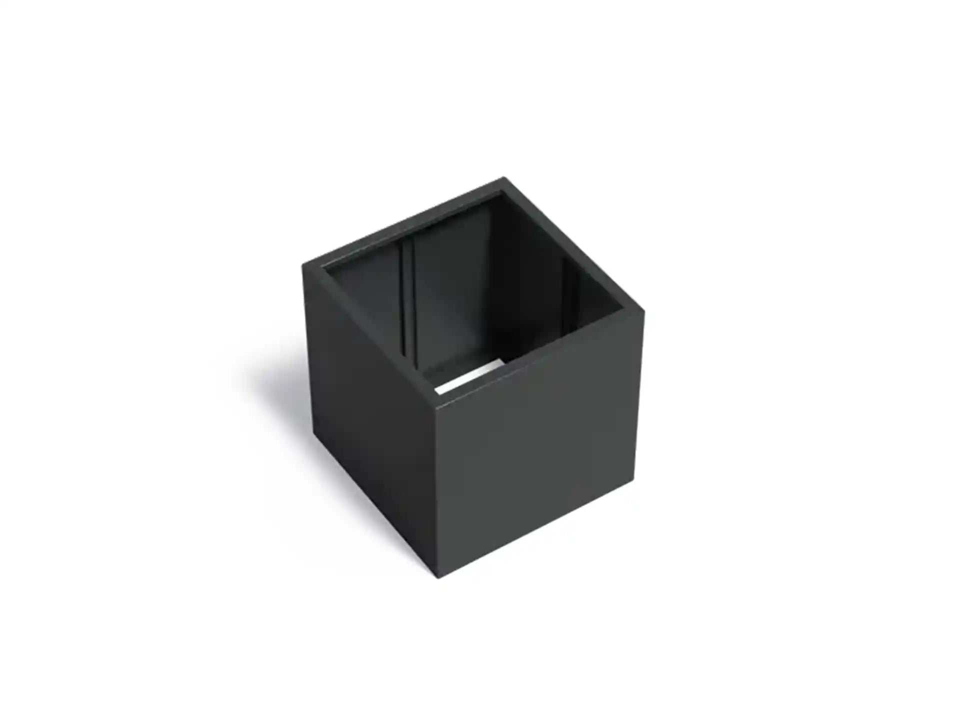 Adezz Carrez Aluminium Plantenbak Vierkant zonder Bodem 80 x 80 x 80 cm Zwartgrijs