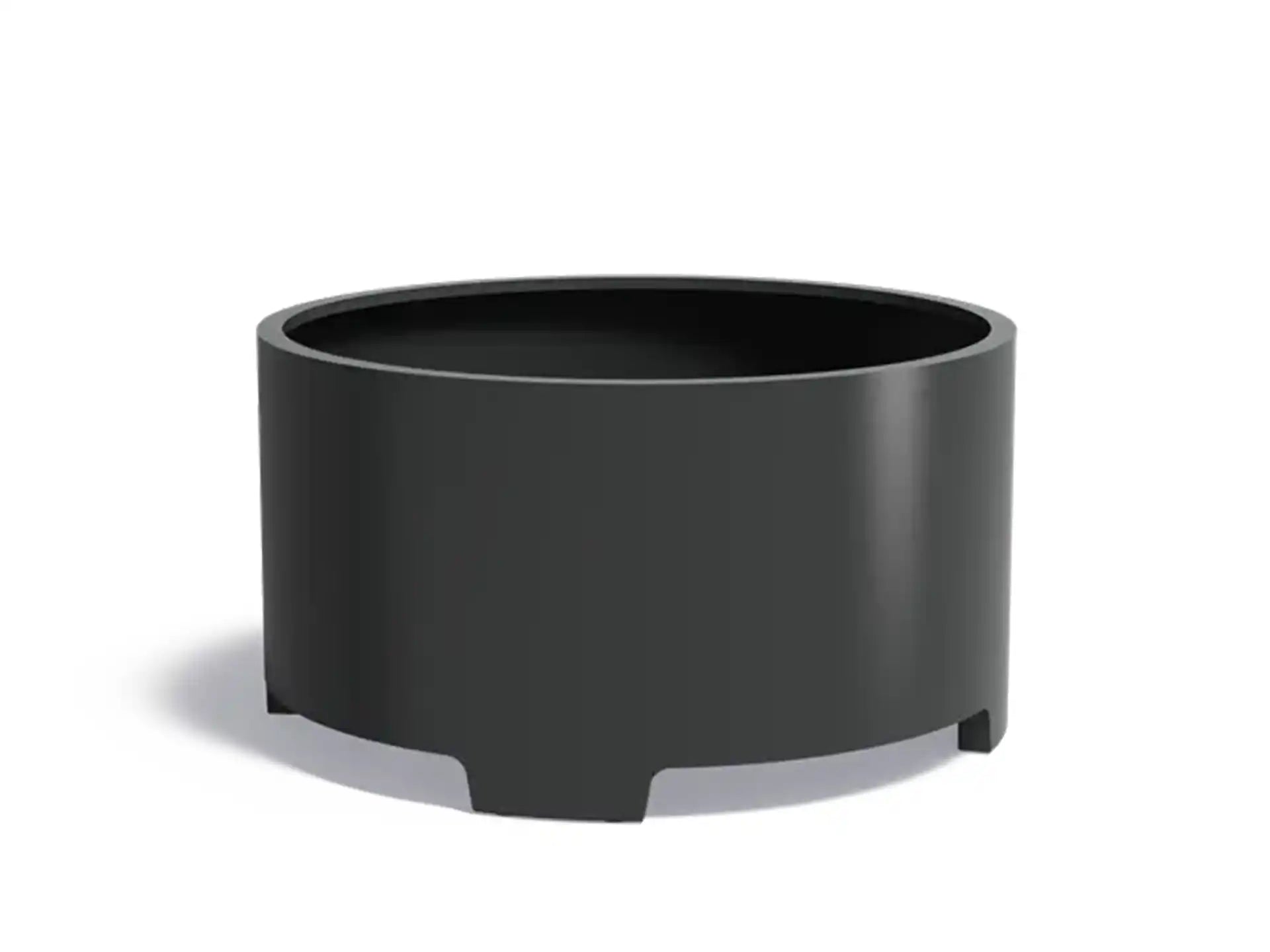 Adezz Circum Aluminium Plantenbak Rond met Poten 150 x 150 x 80 cm Zwartgrijs