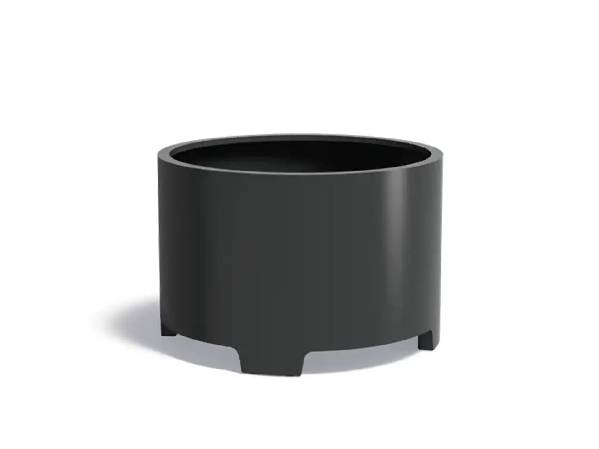 Adezz Circum Aluminium Plantenbak Rond met Poten 120 x 120 x 80 cm Zwartgrijs