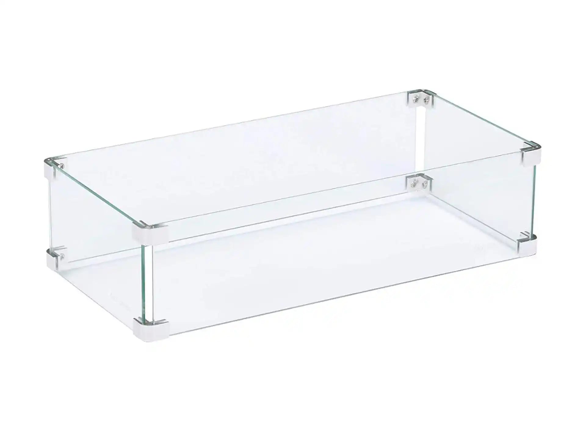 Gofire Glasombouw Rechthoek 61 x 33 cm | Voor Inbouwbrander Rechthoek 56 x 28 cm | RVS