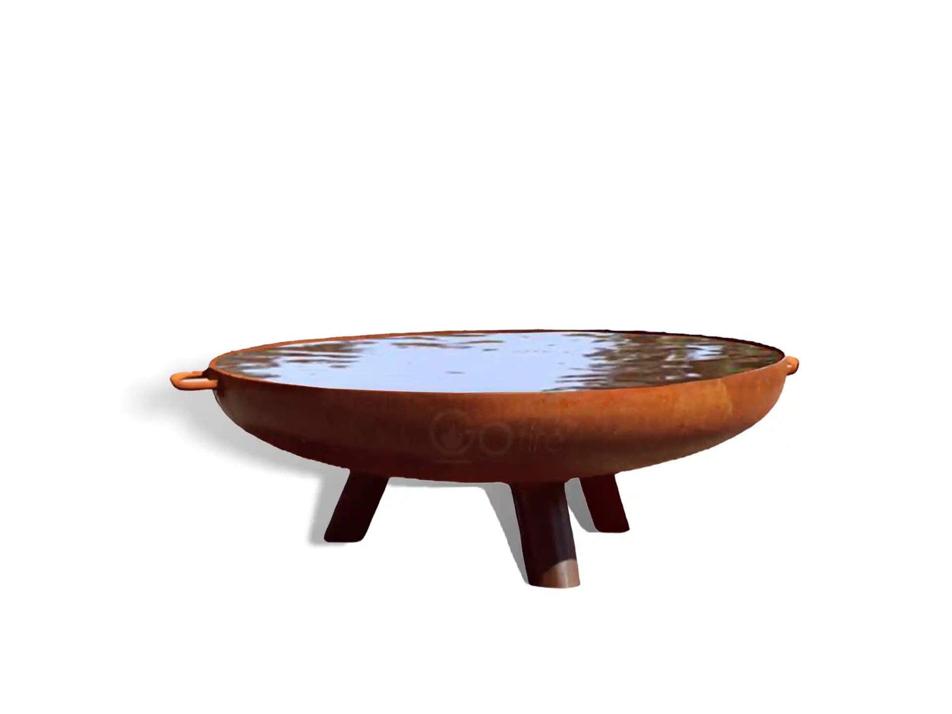 GoFire Lev Waterschaal cortenstaal 100 cm - vogel drinkschaal - groot vogelbad tuin