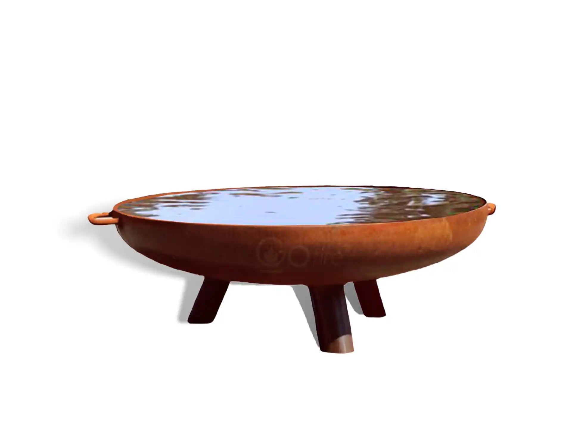 GoFire Lev Waterschaal cortenstaal 120 cm - vogel drinkschaal - groot vogelbad tuin