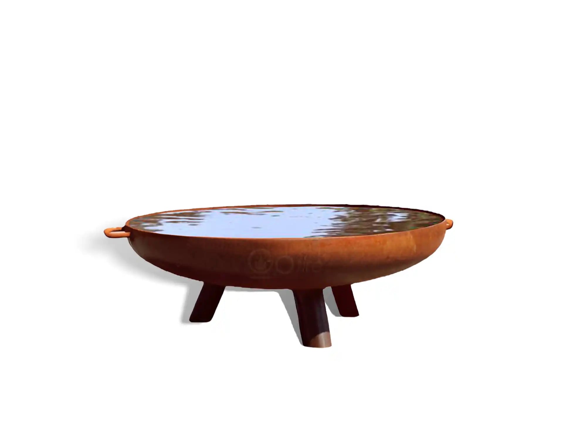 GoFire Lev Waterschaal cortenstaal 80 cm - vogel drinkschaal - groot vogelbad tuin