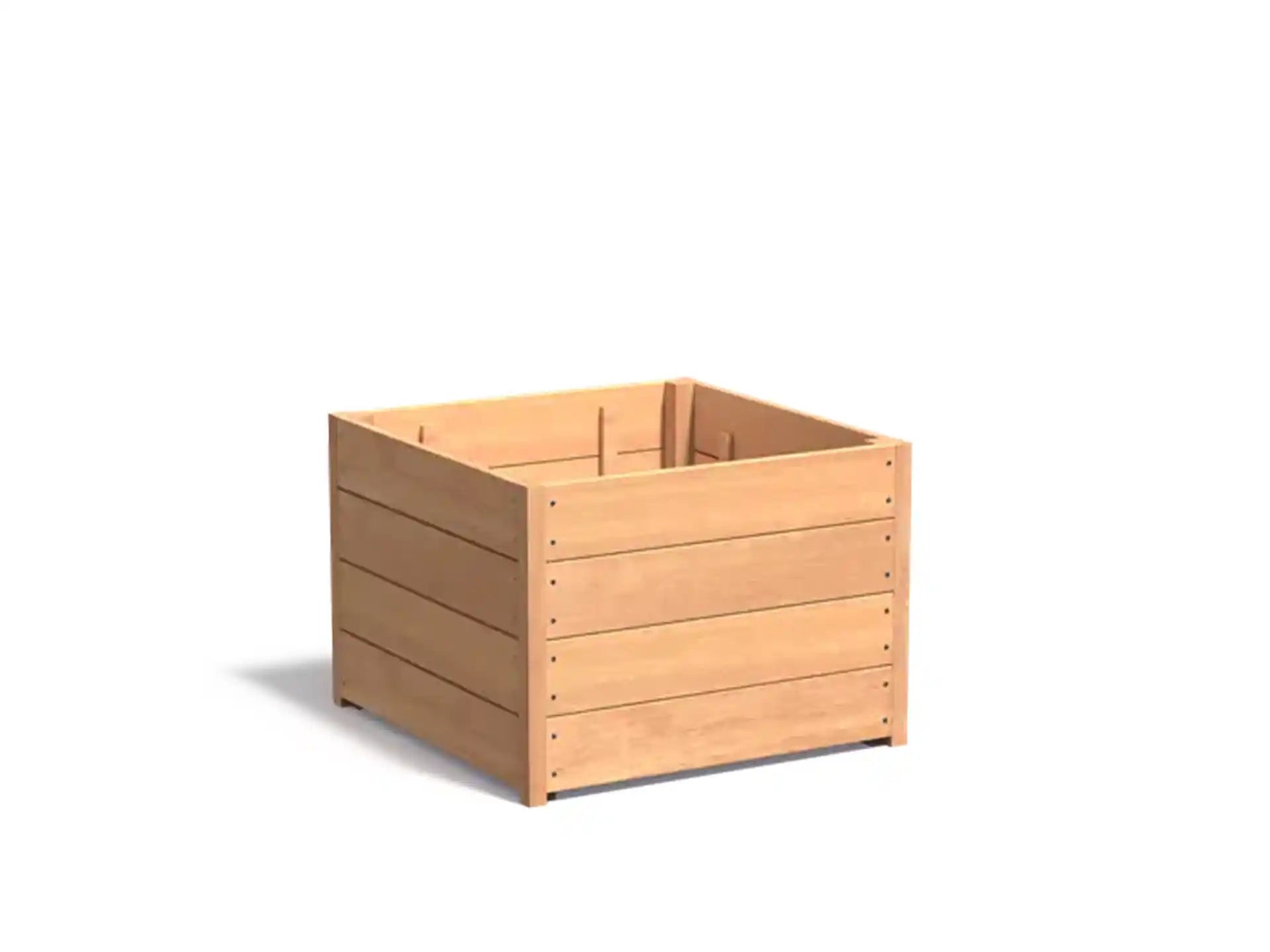 Adezz Carrez Hardhout Plantenbak Vierkant 80 x 80 x 58 cm met bodem