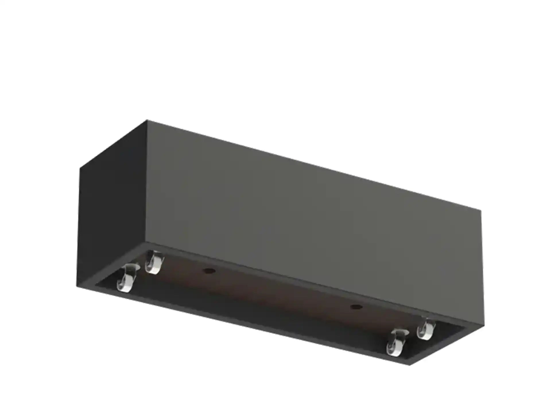 Adezz Carrez Plantenbak Polyester Rechthoek met wielen 150 x 50 x 50 cm Zwartgrijs