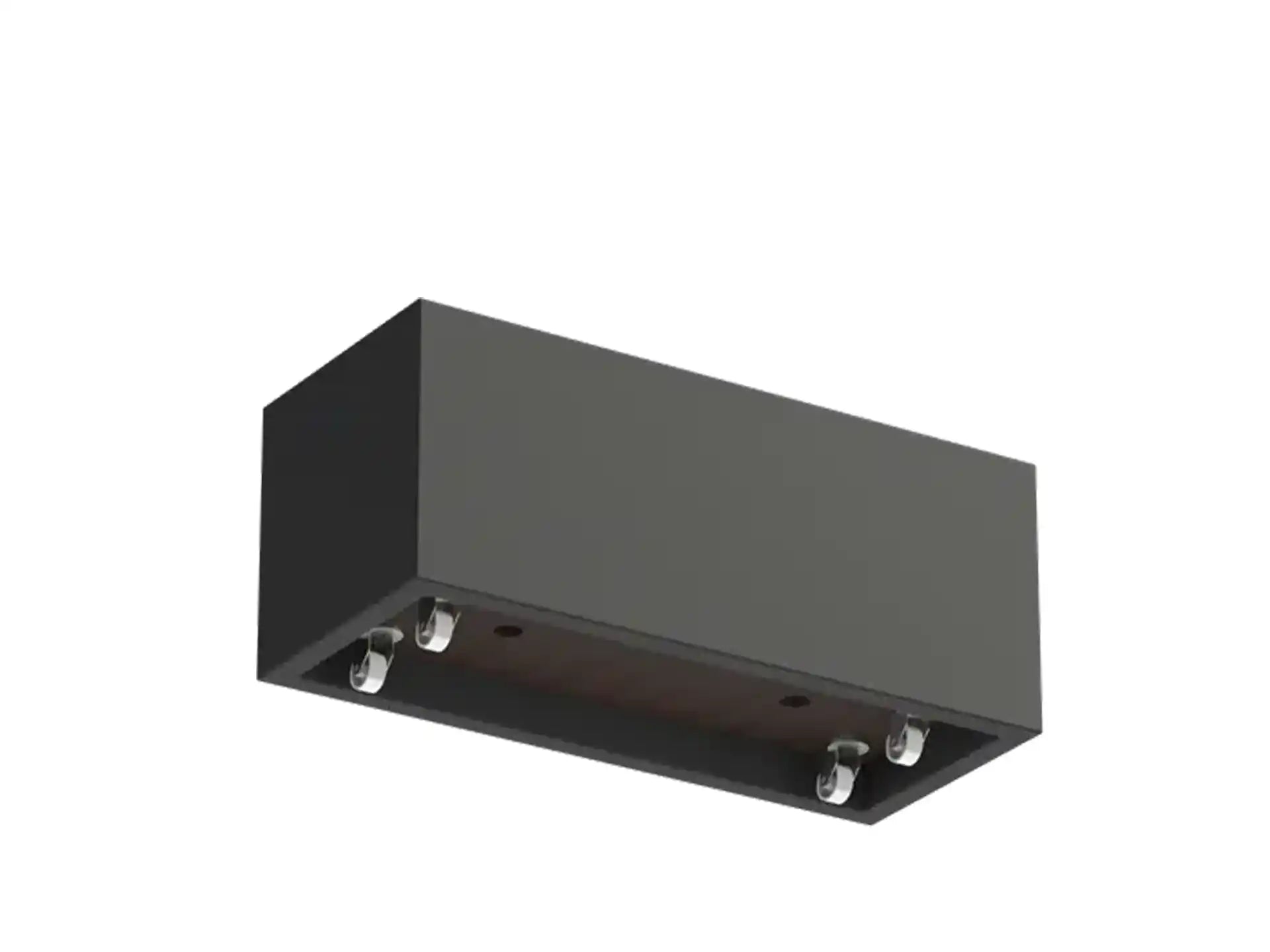 Adezz Carrez Plantenbak Polyester Rechthoek met wielen 120 x 50 x 50 cm Zwartgrijs