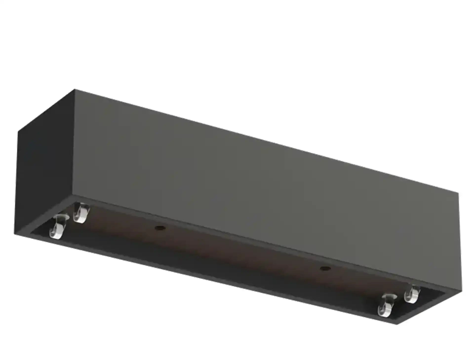 Adezz Carrez Plantenbak Polyester Rechthoek met wielen 200 x 50 x 50 cm Zwartgrijs