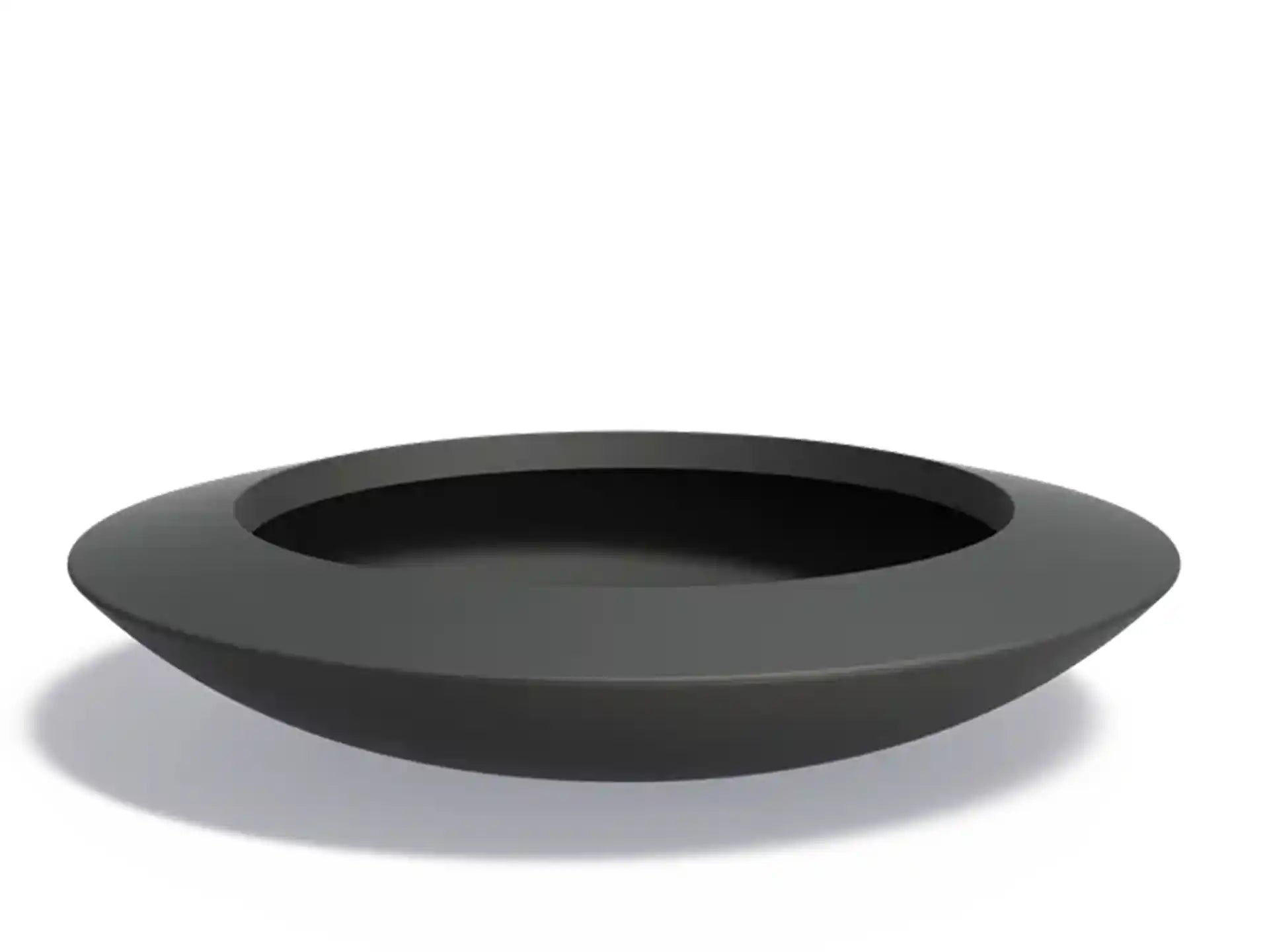 Adezz Malva Plantenbak Polyester Rond Schaalmodel 200 x 200 x 40 cm Zwartgrijs