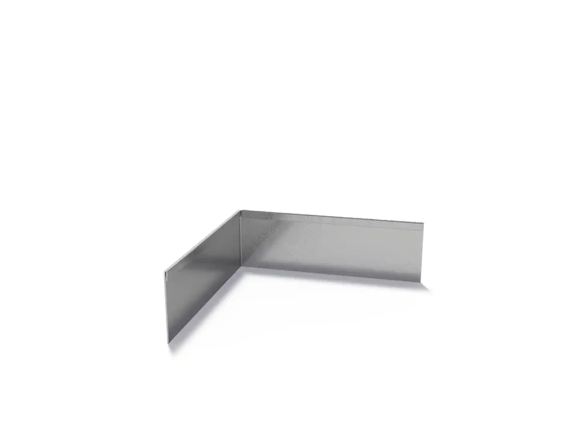 Adezz Kantopsluiting verzinkt staal hoek geplet buiten 30 x 30 x 10 cm - 2 mm