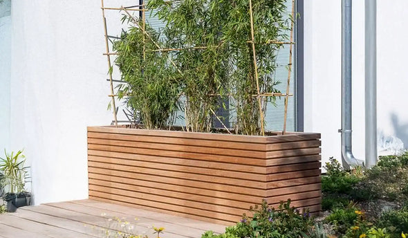 Hardhouten bloembakken voor buiten; waar moet je op letten!