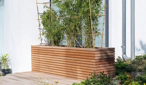 Hardhouten bloembakken voor buiten; waar moet je op letten!