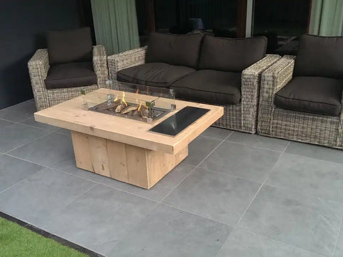 Hoe een inbouwbrander plaatsen in een eettafel. Maak zelf je vuurtafel!