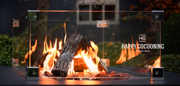 Design vuurtafels van Nederlandse bodem genaamd Happy Cocooning