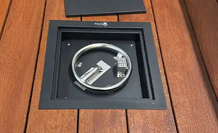 Inbouwbrander Black coated