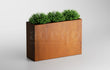 Adeqo-plantenbak-cortenstaal-120x40x80cm-met-plant