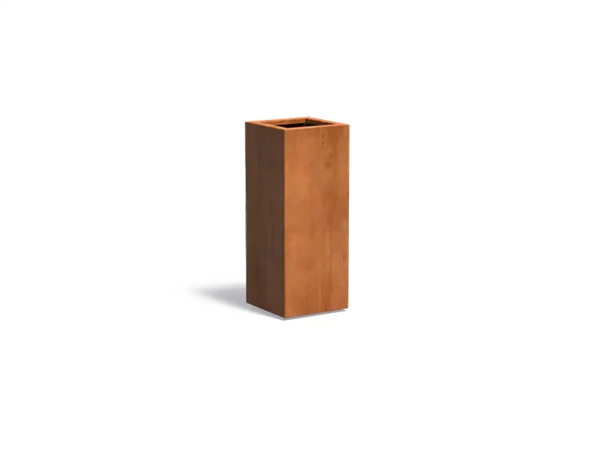 Adezz Carrez Cortenstaal Plantenbak Pilaar Vierkant 40 x 40 x 100 cm - met bodem