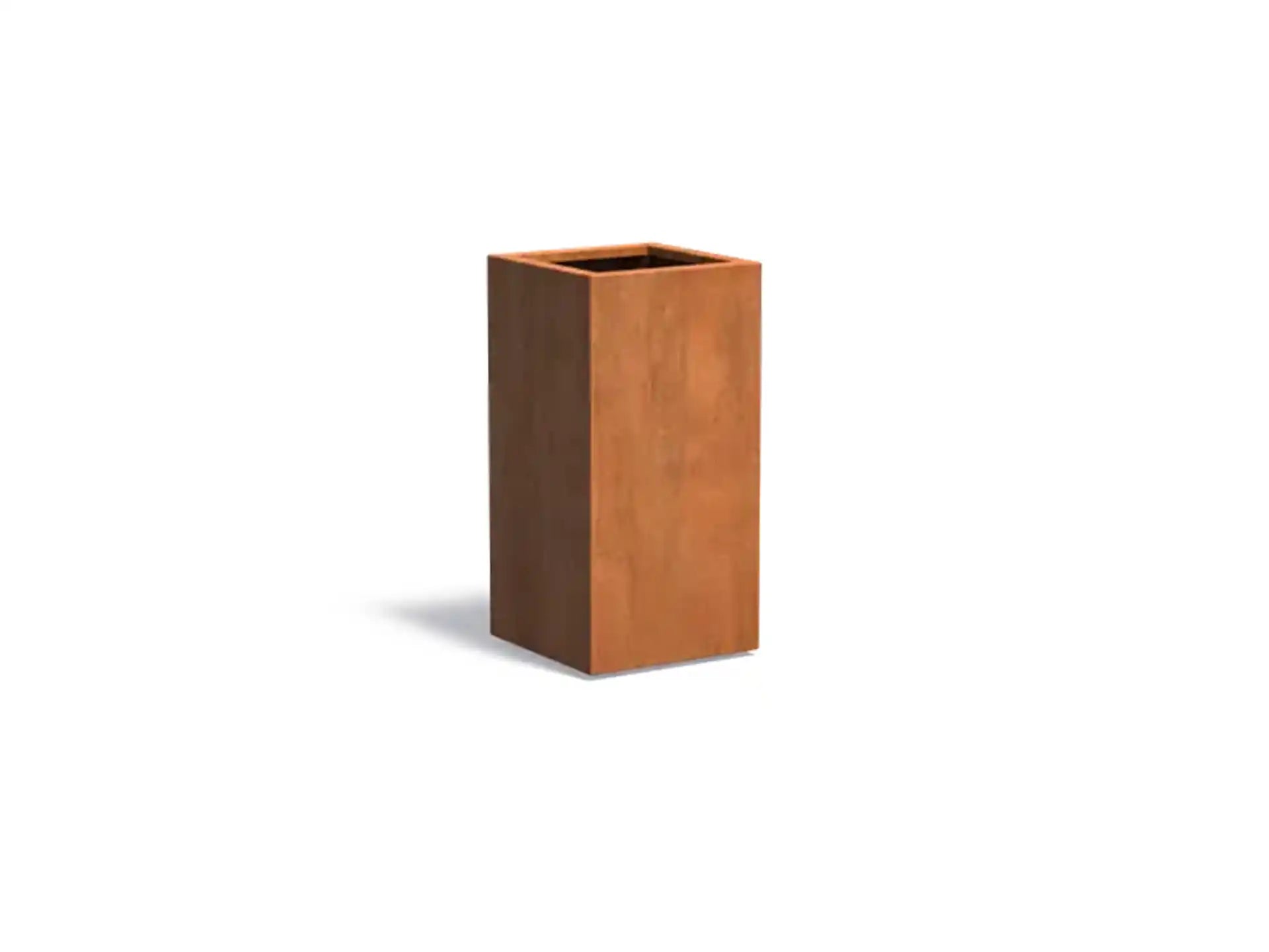 Adezz Carrez Cortenstaal Plantenbak Pilaar Vierkant 50 x 50 x 100 cm - met bodem
