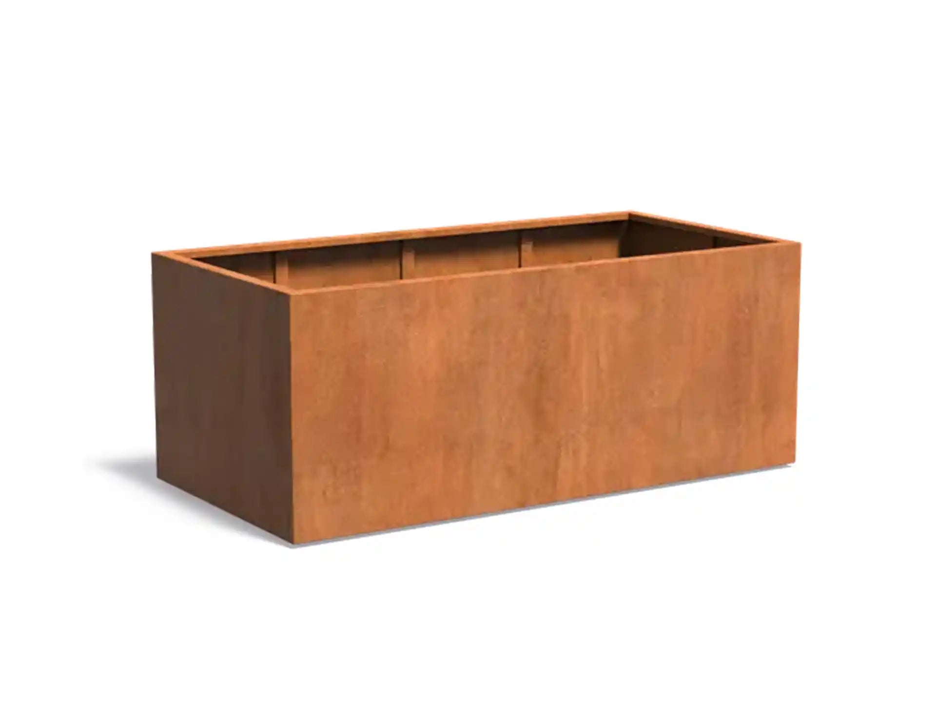 Adezz Carrez Cortenstaal Plantenbak Rechthoek 200 x 100 x 80 cm - met bodem