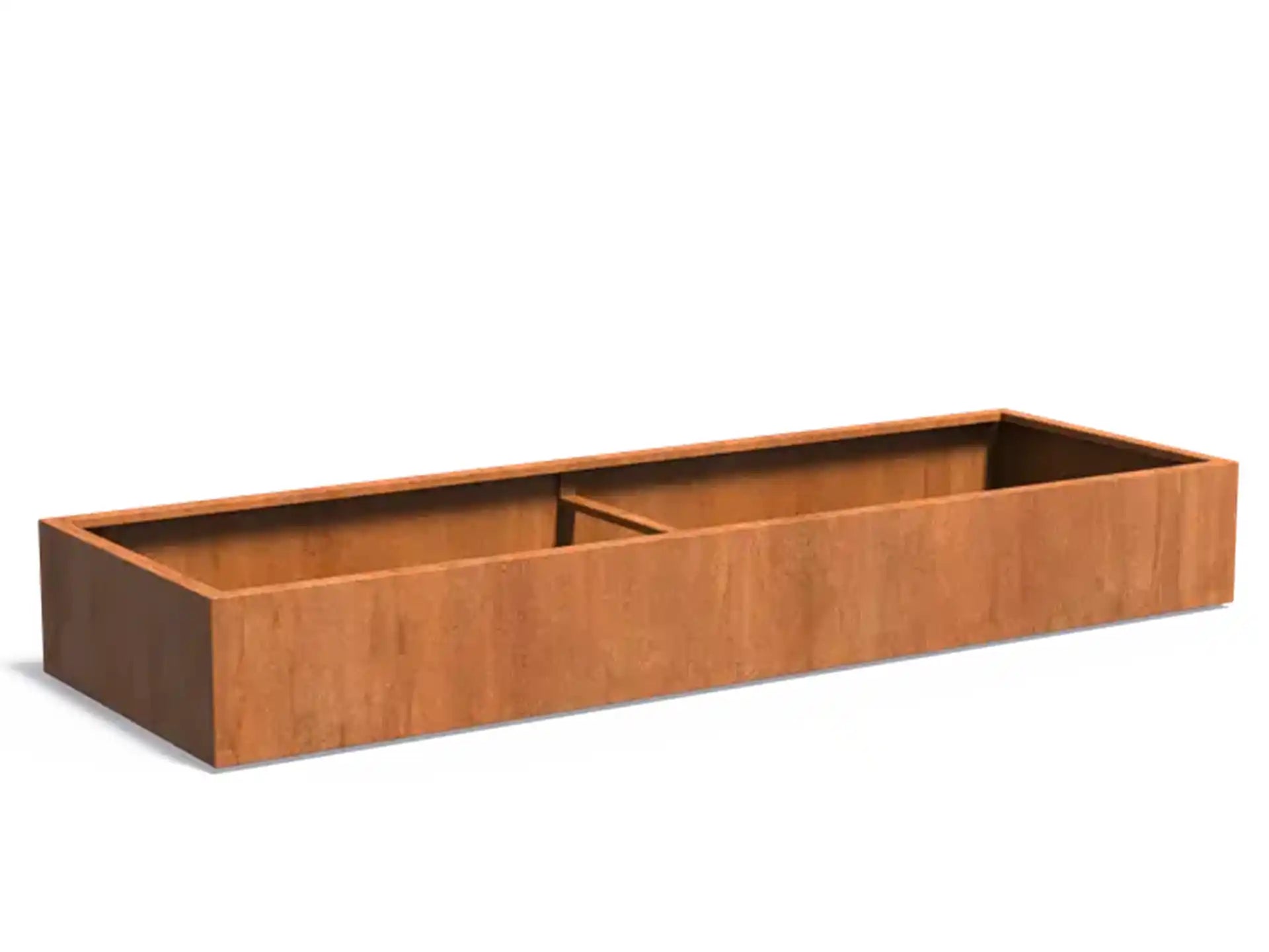 Adezz Carrez Cortenstaal Plantenbak Rechthoek 300 x 100 x 40 cm - met bodem