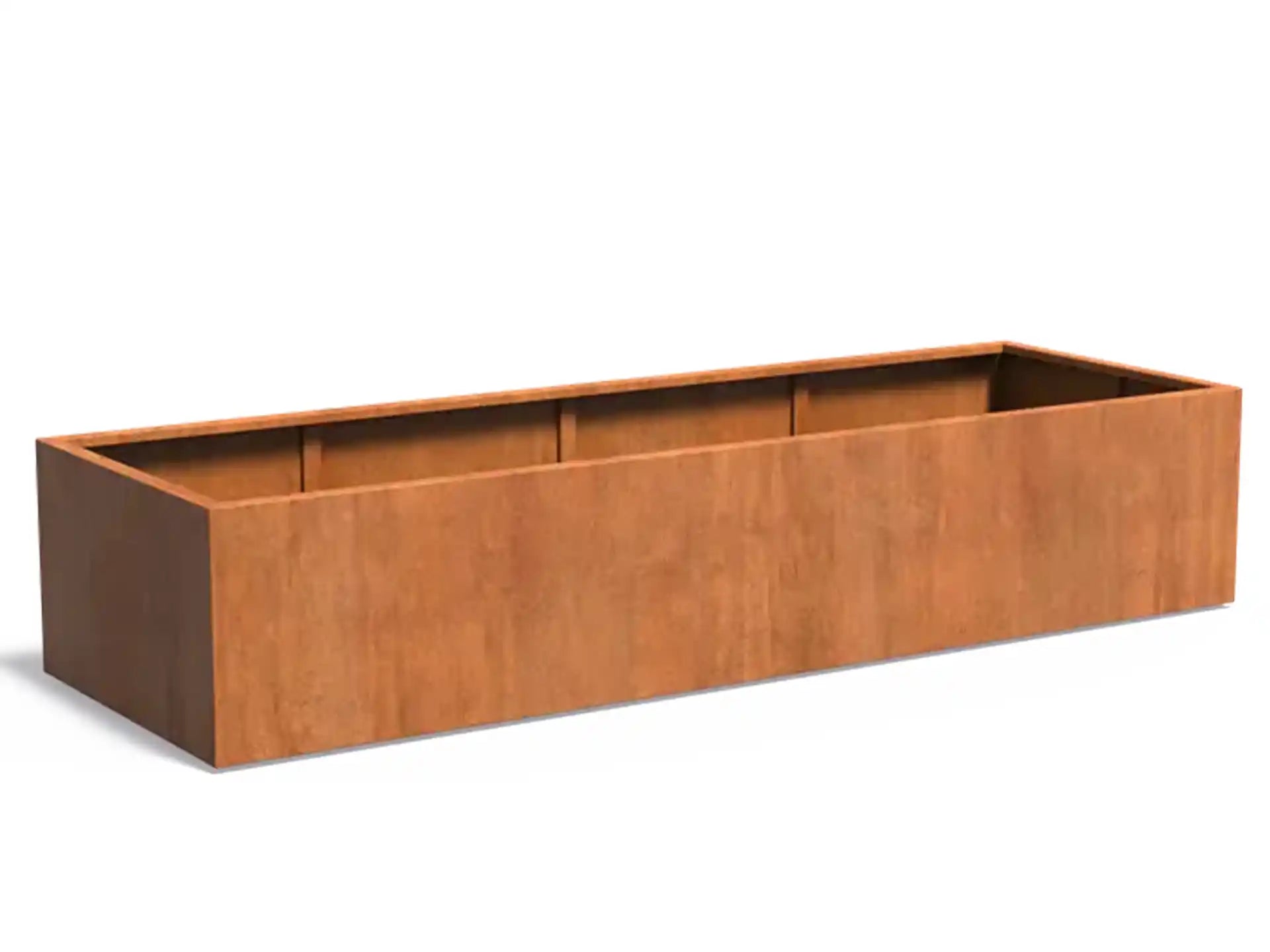 Adezz Carrez Cortenstaal Plantenbak Rechthoek 300 x 100 x 60 cm - met bodem