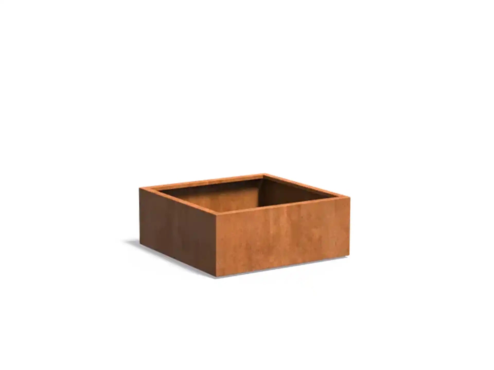 Adezz Carrez Cortenstaal Plantenbak Vierkant 100 x 100 x 40 cm - met bodem