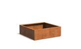 Adezz Carrez Cortenstaal Plantenbak Vierkant 120 x 120 x 40 cm - met bodem