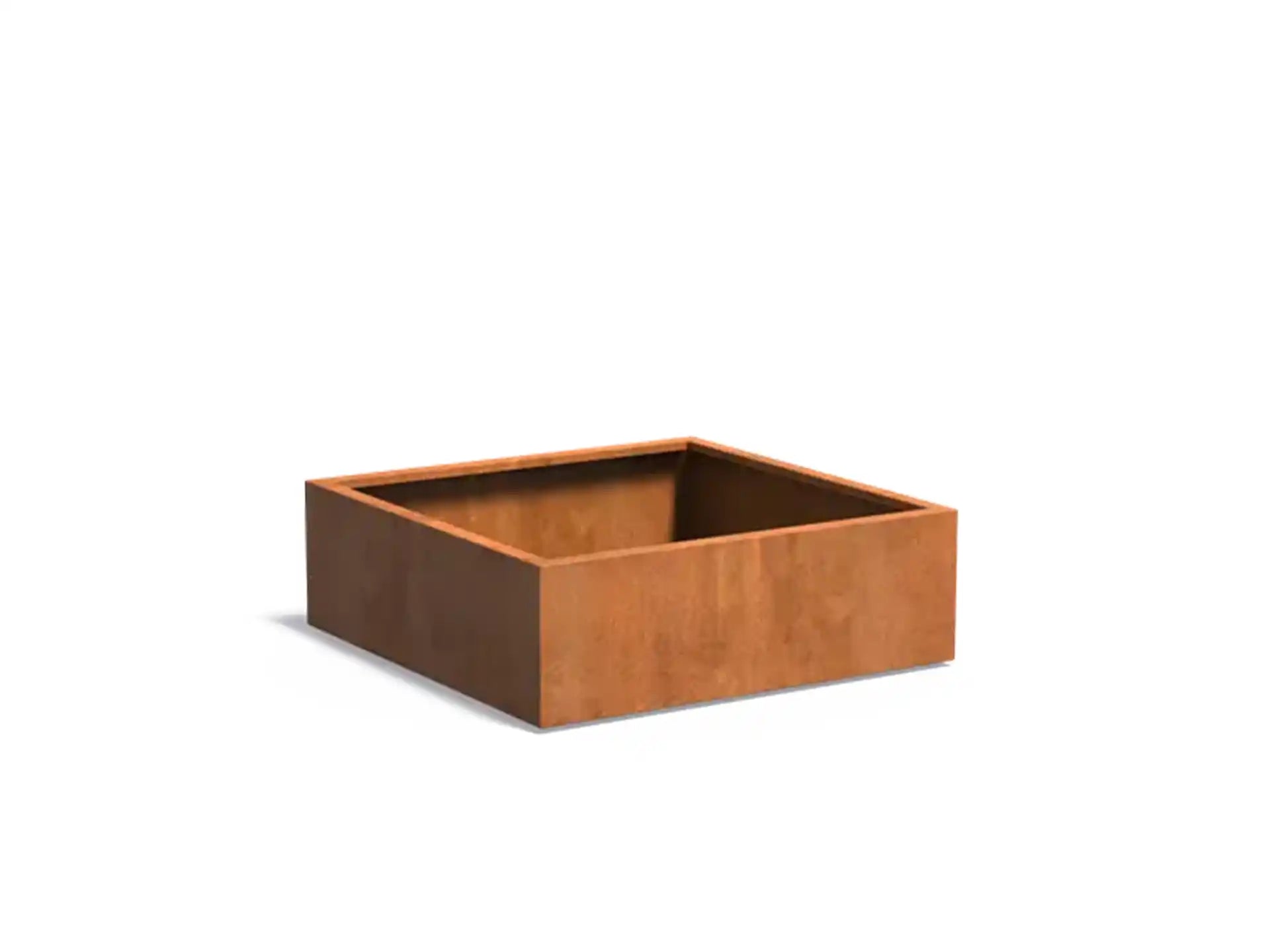 Adezz Carrez Cortenstaal Plantenbak Vierkant 120 x 120 x 40 cm - met bodem