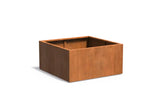 Adezz Carrez Cortenstaal Plantenbak Vierkant 120 x 120 x 60 cm - met bodem