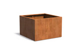 Adezz Carrez Cortenstaal Plantenbak Vierkant 120 x 120 x 80 cm - met bodem