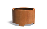 Adezz Circum Cortenstaal Plantenbak Rond met poten 120 x 120 x 80 cm - met bodem