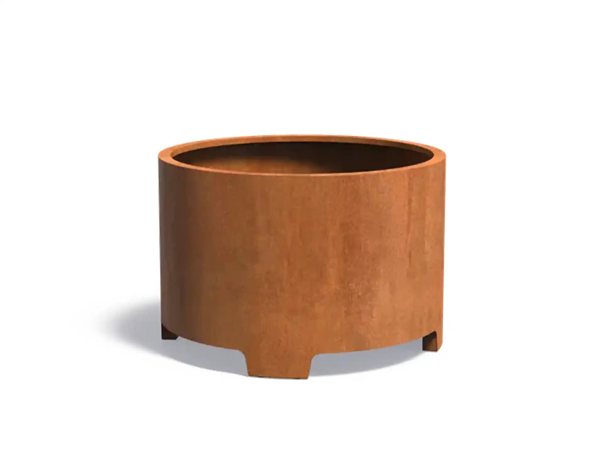 Adezz Circum Cortenstaal Plantenbak Rond met poten 120 x 120 x 80 cm - met bodem