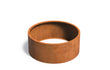 Adezz Circum cortenstalen ronde plantenbak 150×150×60 cm zonder bodem, duurzame en robuuste tuinbak.