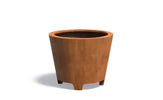 Adezz Conic Cortenstaal Plantenbak Rond met poten 100 x 100 x 80 cm - met bodem