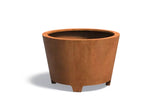 Adezz Conic Cortenstaal Plantenbak Rond met poten 120 x 120 x 80 cm - met bodem