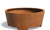 Adezz Conic Cortenstaal Plantenbak Rond met poten 200 x 200 x 80 cm - met bodem