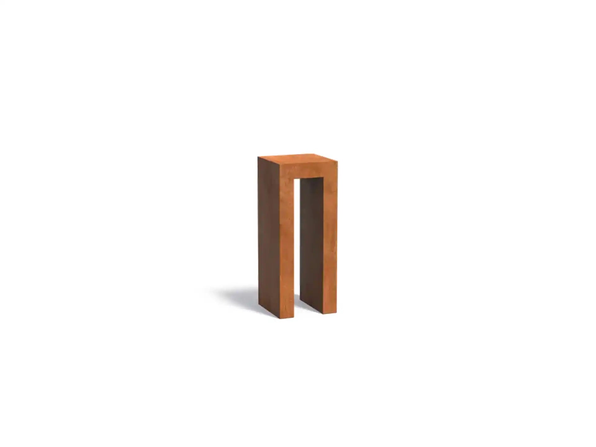 Adezz sokkel U-vorm van cortenstaal 40x40x100 cm als plantenstandaard of tuindecoratie