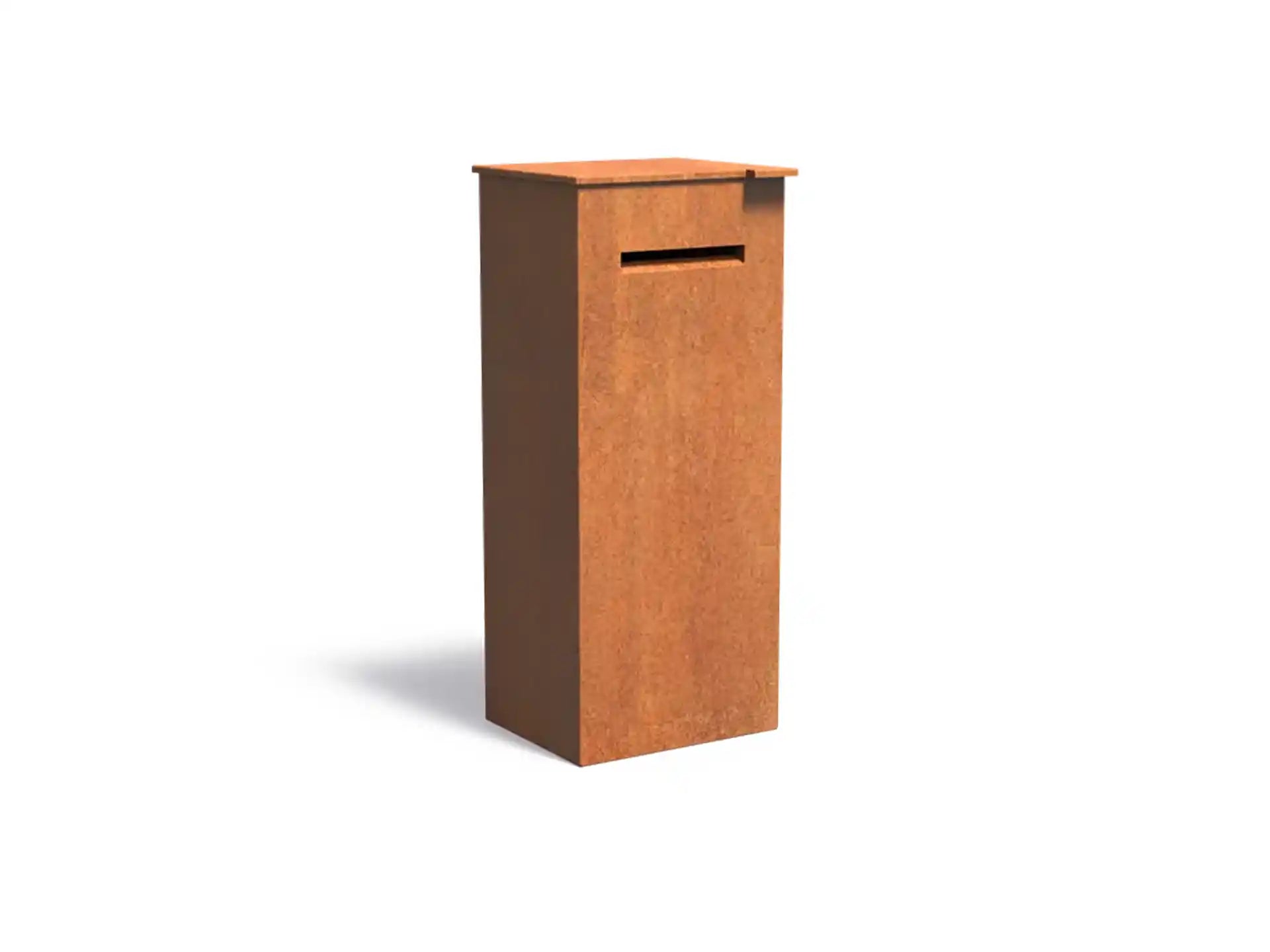 Adezz Case brievenbus Cortenstaal 50 x 40 x 120 cm